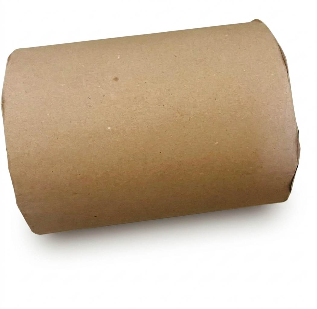 Papel kraft 60gr/m² x 30cm de ancho color marrón Rollo de 8.5kg, Sello de garantía de fábrica