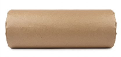 Papel kraft 90gr/m² x 61cm de ancho color marrón Rollo de 17kg, Sello de garantía de fábrica