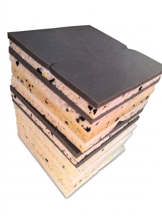 Aglutinado con Espuma 40x40x5 cm Paquete con diez piezas – Densidad Intermedia