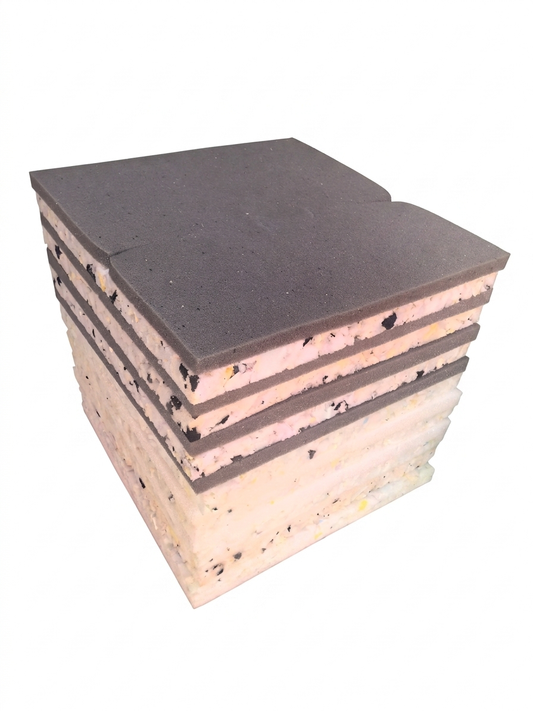 Aglutinado con Espuma 40x40x5 cm Paquete con nueve piezas – Densidad Intermedia
