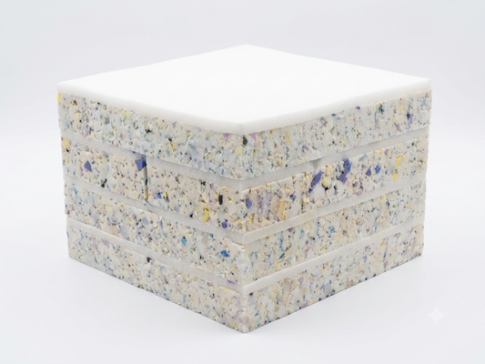 Aglutinado con Espuma 60x60x08 cm Paquete con cuatro piezas – Densidad Intermedia