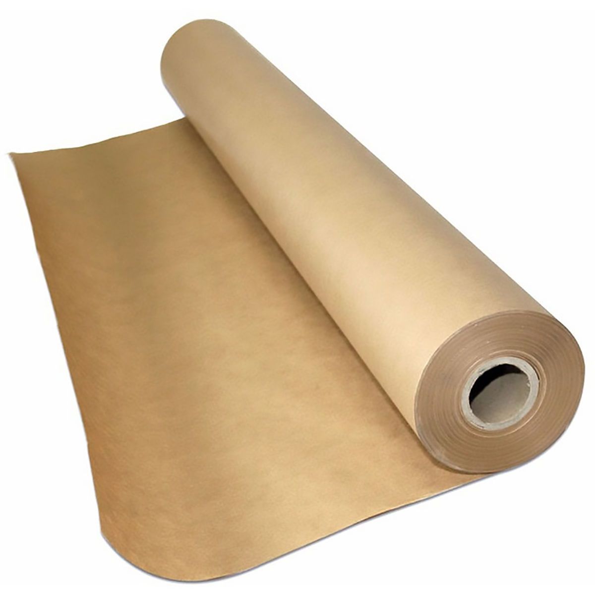Papel kraft 60gr/m² x 30cm de ancho color marrón Rollo de 8.5kg, Sello de garantía de fábrica